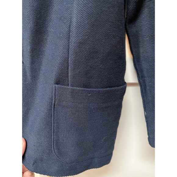 Gentleman Farmer Navy Blue Horse Embroidered Blazer Jacket Boy's Sz 6 Cotton - Picture 5 of 7